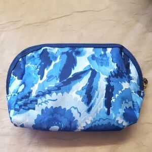 Estee Lauder Floral Blue Cosmetic Bag.